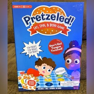 Pretzeled! Twister Meets Tongue Twisters Game, NEW